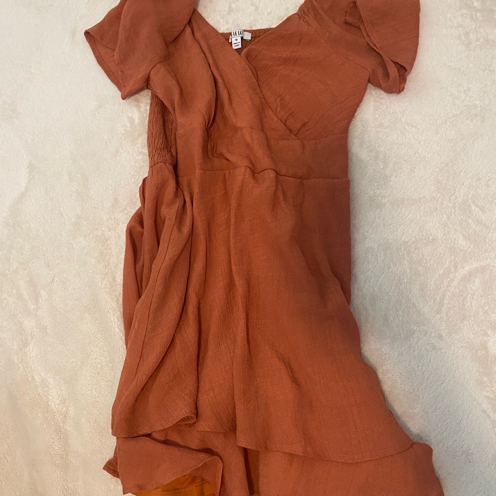 Elegant Rust Dress